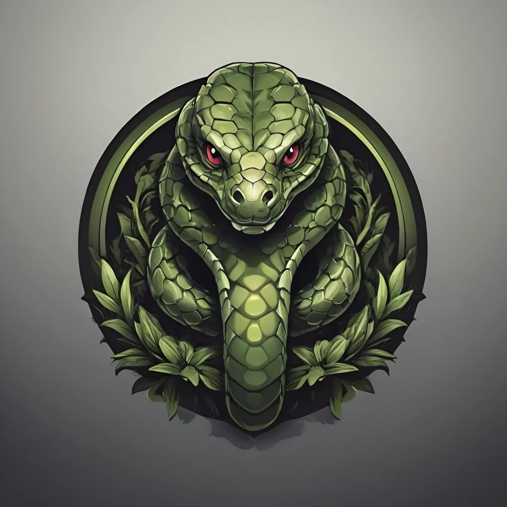 Prompt: snake logo vector