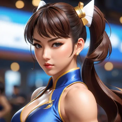 Prompt: A gorgeous Chun Li, anime character, detailed, vibrant, anime face, sharp focus, character design, wlop, artgerm, kuvshinov, character design, unreal engine, greg rutkowski, trending on artstation, radiant, wlop, yoshitaka amano, pixiv polycount art, cgsociety