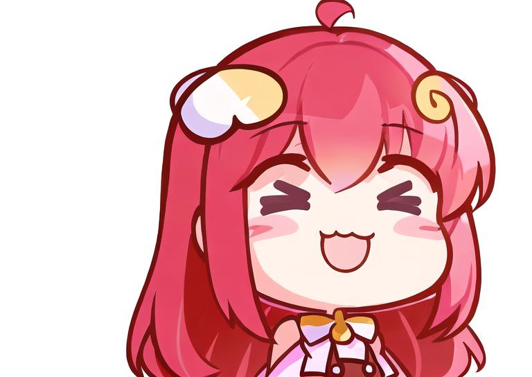 Prompt: white background, emotes, icon, sticker, decal, avatar, logo, telegram sticker, illustration icon, white background, illustration art, 2D illustration art, 2D vector art,
masterpiece best quality chibi Lilypichu character icon illustration, short pink hair, cartoon, chibi emote, illustration minimalism, vector, anime still frame,centered, white margin border,