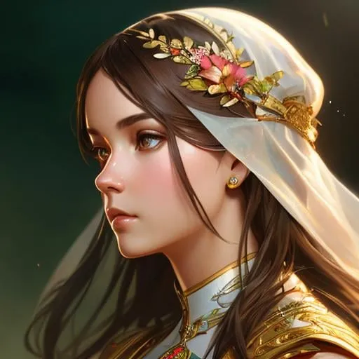 Prompt: highly detailed, digital painting, artstation, hyperrealistic, sharp focus, illustration, art by artgerm and greg rutkowski and alphonse mucha, 8k, pretty eyes, award-winning cgi, blender, headshot