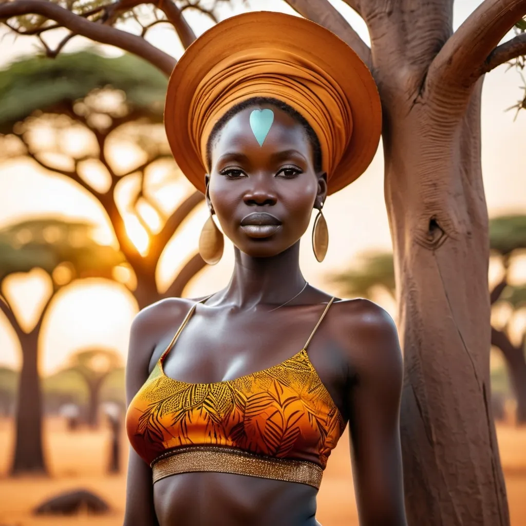 Prompt: south sudanese woman body, perfect body, full body