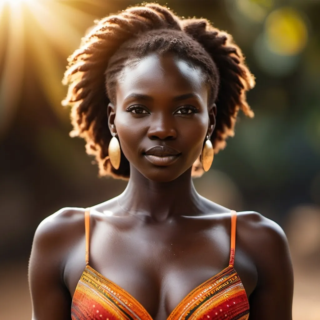 Prompt: south sudanese woman body, perfect body