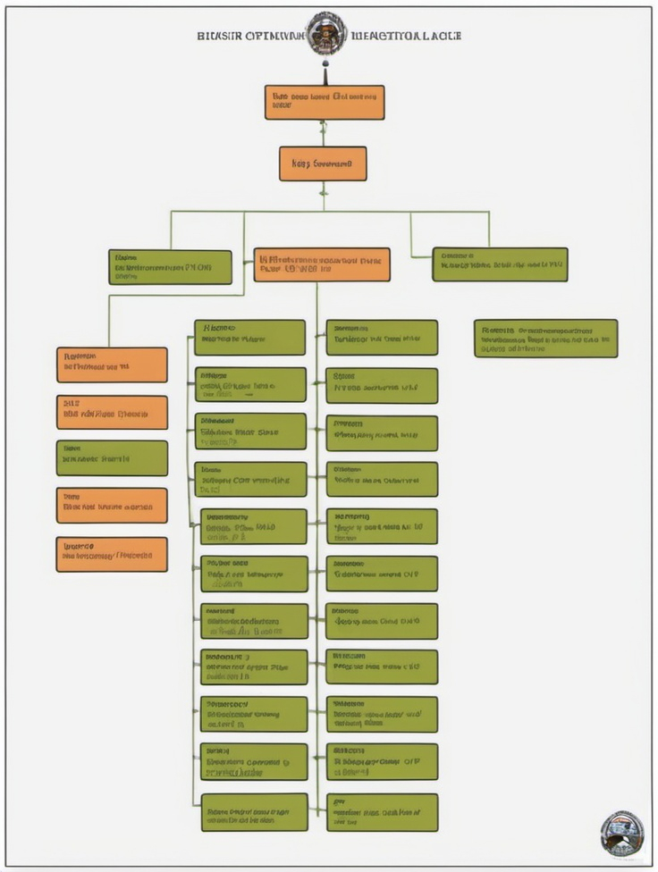 Prompt: draw an organizational chart for Bishop's Centenary College 