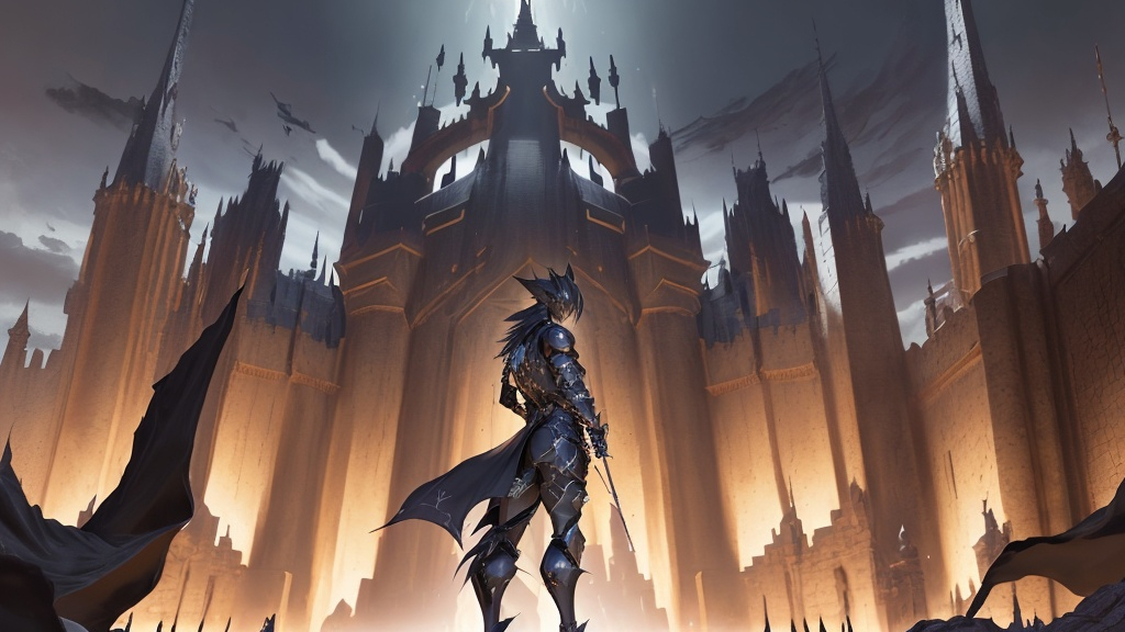 Prompt: 

Full body portrait, Riku from Kingdom Hearts, wearing sleek Dragoon artifact knight armor from FFXIV, sleeveless, sleek black dragoon artifact helmet from FFXIV , tan body, castle background, ethereal, dark black mech tactical suit, stunning, royal vibe, Draconic, highly detailed, digital painting, no helmet,  HD quality, tan skin,