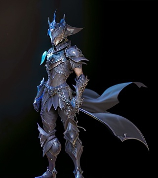 Prompt: 

Full body portrait, Riku from Kingdom Hearts, wearing Dragoon artifact knight armor from FFXIV, sleeveless, sleek black dragoon artifact helmet from FFXIV , tan body, castle background, ethereal, dark black mech tactical suit, stunning, royal vibe, highly detailed, digital painting, no helmet,  HD quality, tan skin,