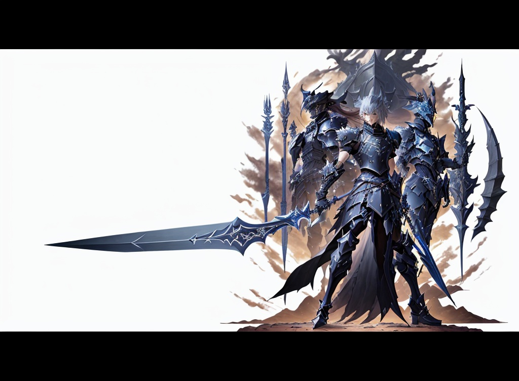 Prompt: 

Full body portrait, Riku from Kingdom Hearts, wearing Dragoon artifact knight armor from FFXIV, sleeveless, sleek black dragoon artifact helmet from FFXIV, using Soul Eater Blade from KH1 , tan body, castle background, ethereal, dark black mech tactical suit, stunning, royal vibe, highly detailed, digital painting, no helmet,  HD quality, tan skin,