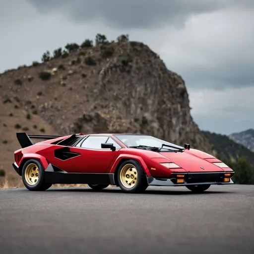 Prompt: lamborghini countach 2022