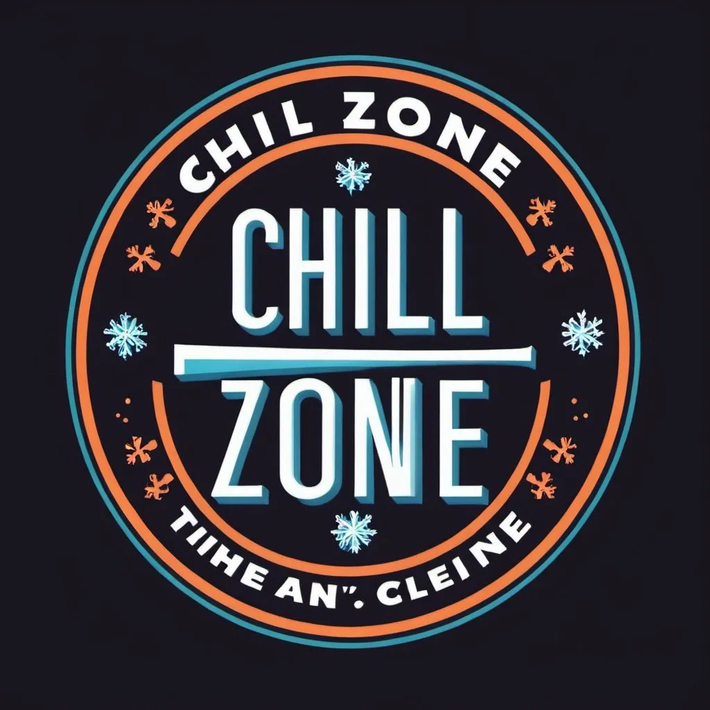 Prompt: a logo that says chill zone