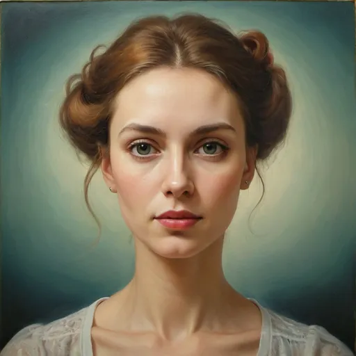 Prompt: portrait of a woman, magic realism