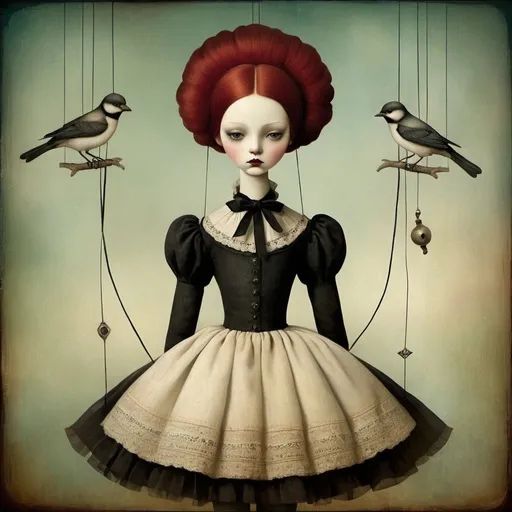 Prompt: marionette by Christian Shloe and Catrin Weltz-Stein