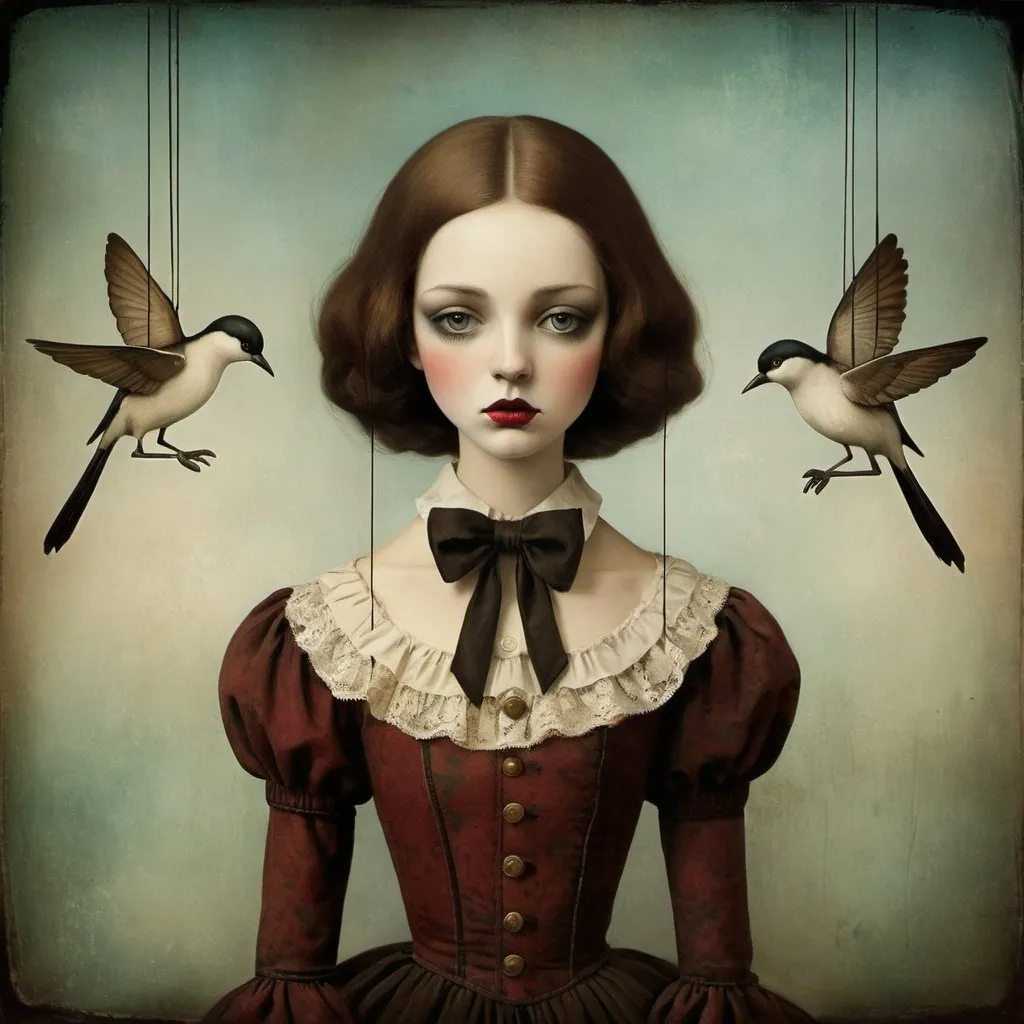 Prompt: marionette by Christian Shloe