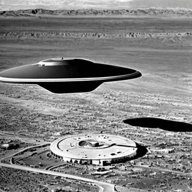 Prompt: Area 51 ufo secret