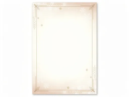 Prompt: Create an A4-sized postcard-style background for an announcement. 
Leave the central area blank for text, making sure the blank space is clearly emphasized and easy to write on. 
Design the border with a soft, minimal, elegant style. 
Use warm and subtle colors suitable for a gentle church or community announcement feel. 
Add light decorative elements such as soft gradients, delicate winter or Christmas-tone patterns, or minimal geometric accents around the edges only. 
Do NOT place any text inside the blank area. 
Keep the design clean, bright, and professional, suitable for printing on A4 paper.
High resolution, print-ready.
