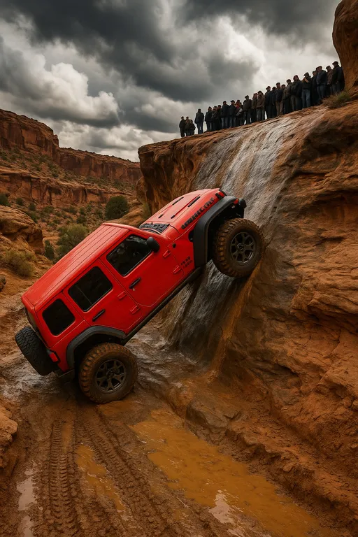 Prompt: This new Jeep  off Road on road performed 