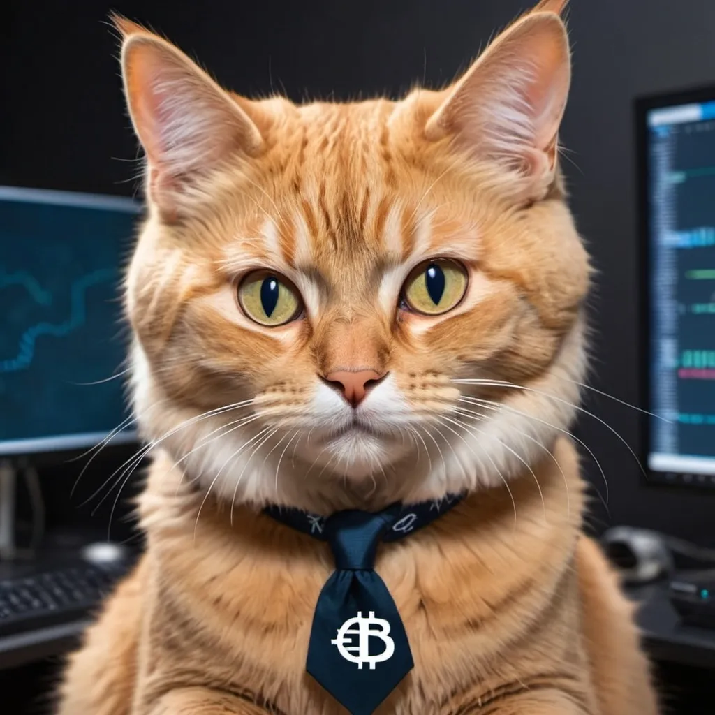 Prompt: a crypto cat