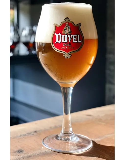 Prompt: Brouwerij duvel in een duvelglas