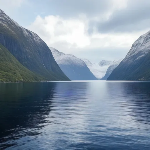 Prompt: Norwegian fjord (literally 2 words)