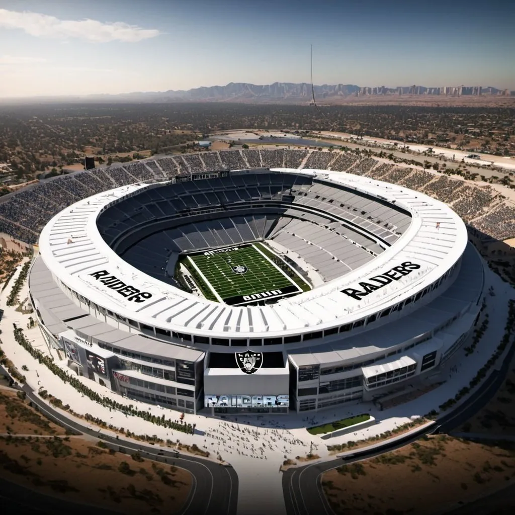 Prompt: raiders football stadium