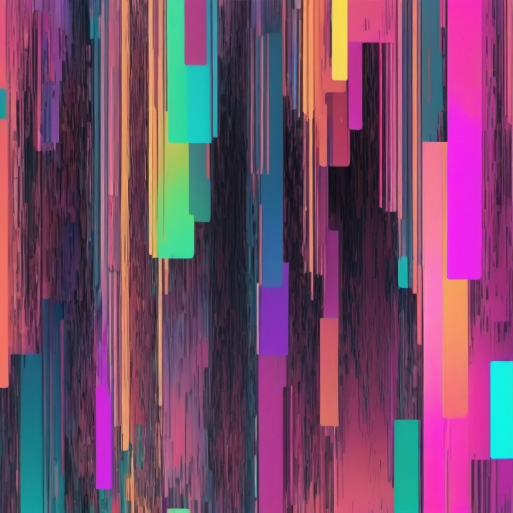 Prompt: Glitch abstract multi color