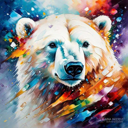 Prompt: Splendid portrait of A baby Polar Bear l! :: breathtaking cover art by Leonid Afremov, Brian Kesinger, Alena Aenami, Erin Hanson, Jean Baptiste Monge, insanely detailed, triadic color