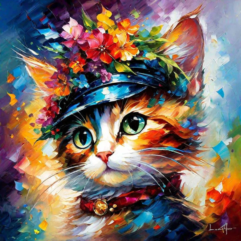 Prompt: Splendid portrait of A baby catl! :: breathtaking cover art by Leonid Afremov, Brian Kesinger, Alena Aenami, Erin Hanson, Jean Baptiste Monge, insanely detailed, triadic color