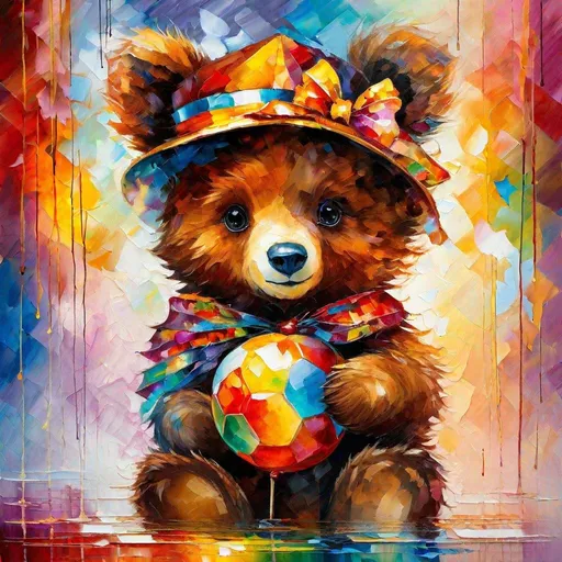 Prompt: Splendid portrait of A baby bearl! :: breathtaking cover art by Leonid Afremov, Brian Kesinger, Alena Aenami, Erin Hanson, Jean Baptiste Monge, insanely detailed, triadic color