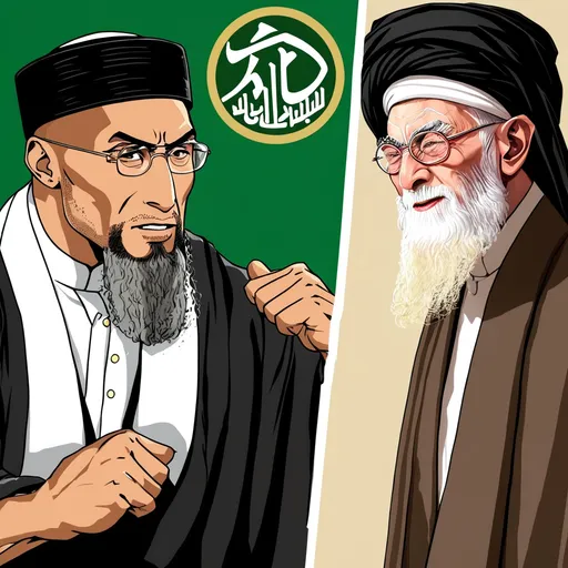 Prompt: The Rock vs Ayatollah Ali Khamenei