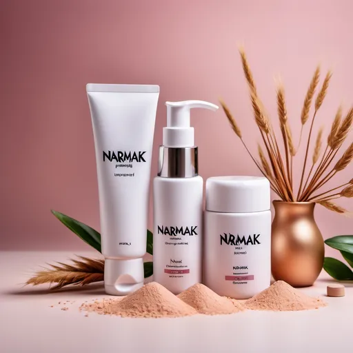 Prompt: A background photo without product photo 
Best for introducing cosmetic and health care products 
Brand name Narmak