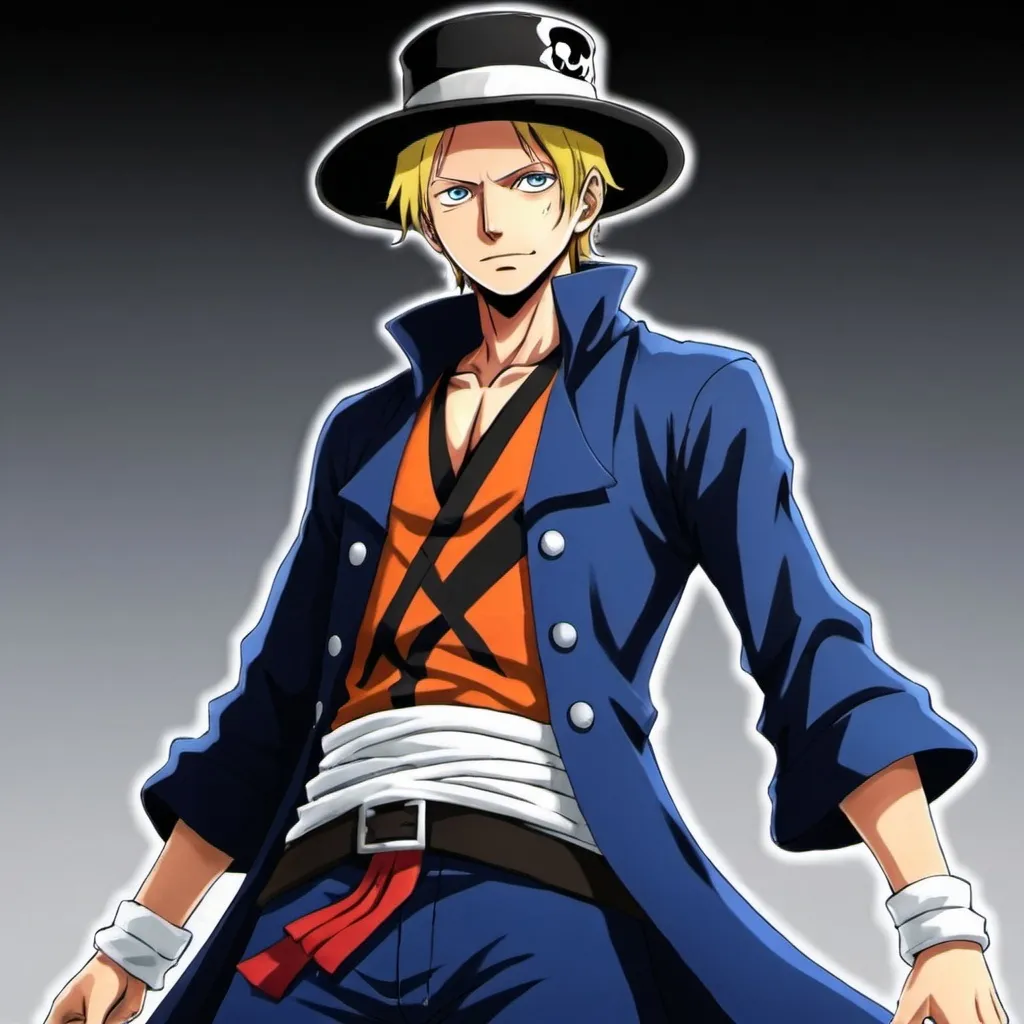 Prompt: Sabo from one peice in the art style of the anime bleach