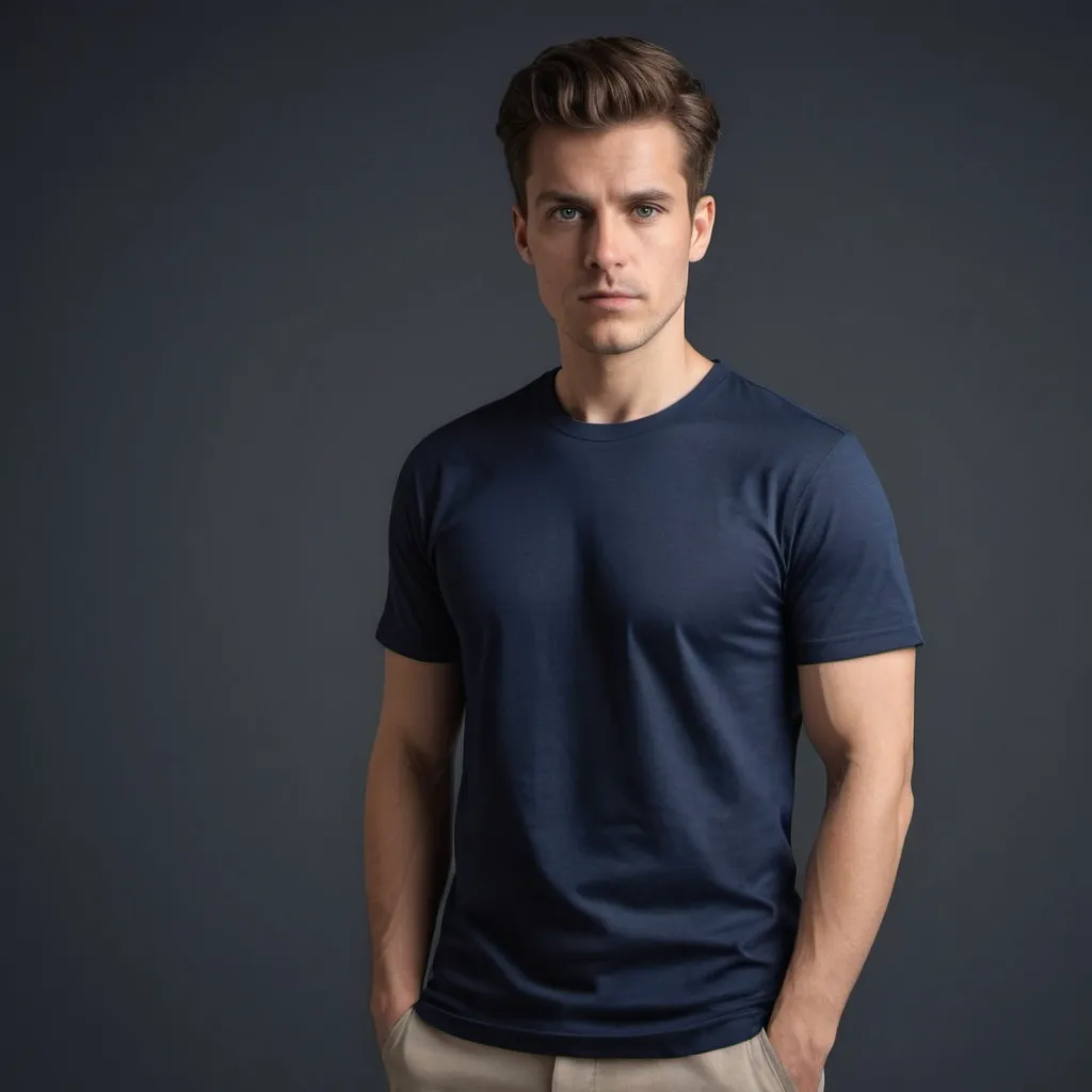 Prompt: tshirt navy colour