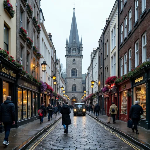 Prompt: A touristic photo of Ireland, specifically Dublin
