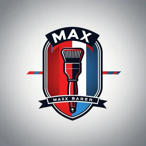 Prompt: Logo for barbershop name MAXX BARBER
