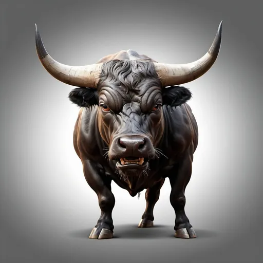 Prompt: Agressive,realistic,bull,angry,vector,