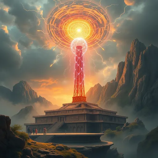 Prompt: Ancient Global power system 