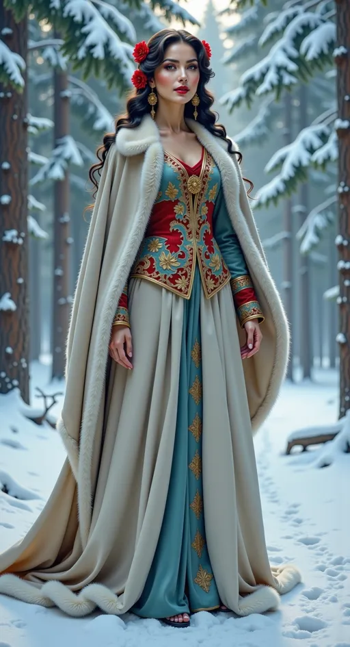 Prompt:  @zQOvlkPVaQZcrpyVltlk in a forest in winter