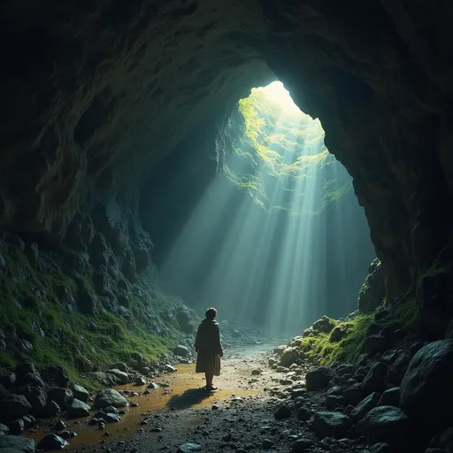 Prompt: the cave yiu fear to enter holds the treasure that you seek