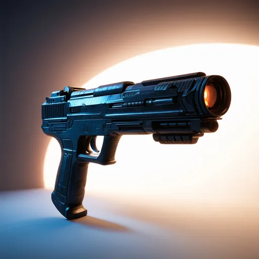 Prompt: a space gun , realistic, natural lighting