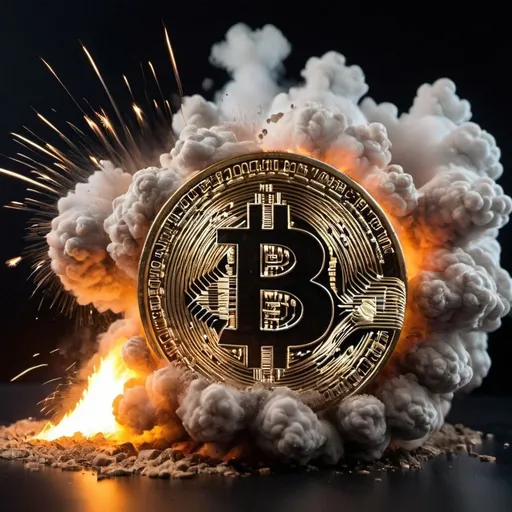 Prompt: Bitcoin blowing up