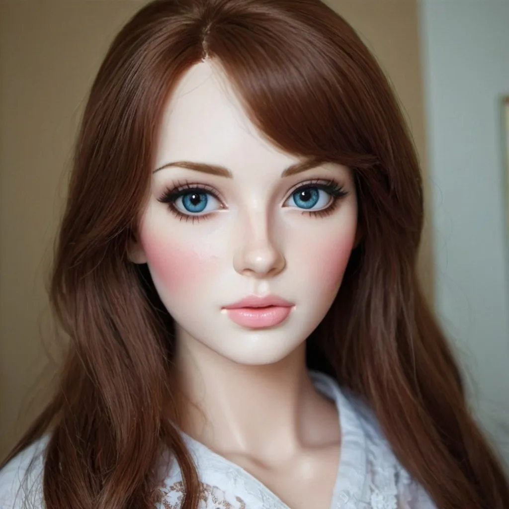 Prompt: beautiful woman who looks like a realistic doll