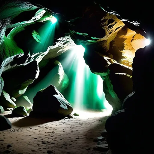 Prompt: A slight mist hovered over the ground and a dark green light-filled the cave.  A shimmer within the air, and an audible buzz within their ears as their bodies uncontrollably swayed in place and in unison with each other, all of the Mystics began to chant quietly.
