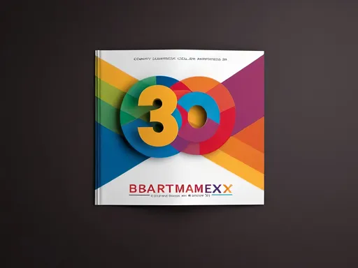 Prompt: 30th anniversary cover brochure for company about the material of color  inspred from its name bartimex,colorfull