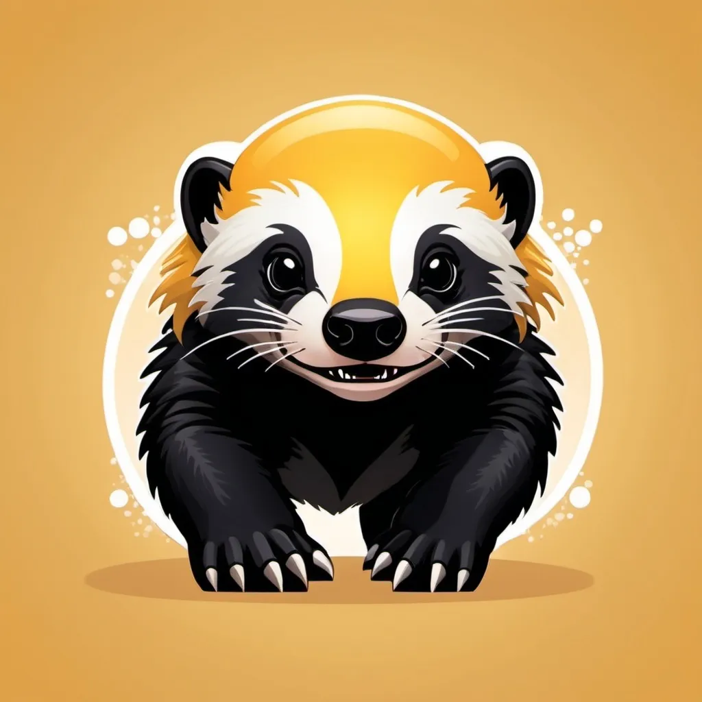 Prompt: Turbo Honey Badger Icon image cute