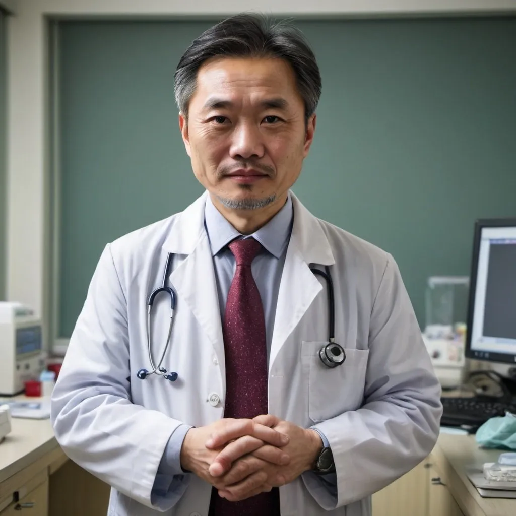 Prompt: A 52 year old Chinese man that works as a neurologist