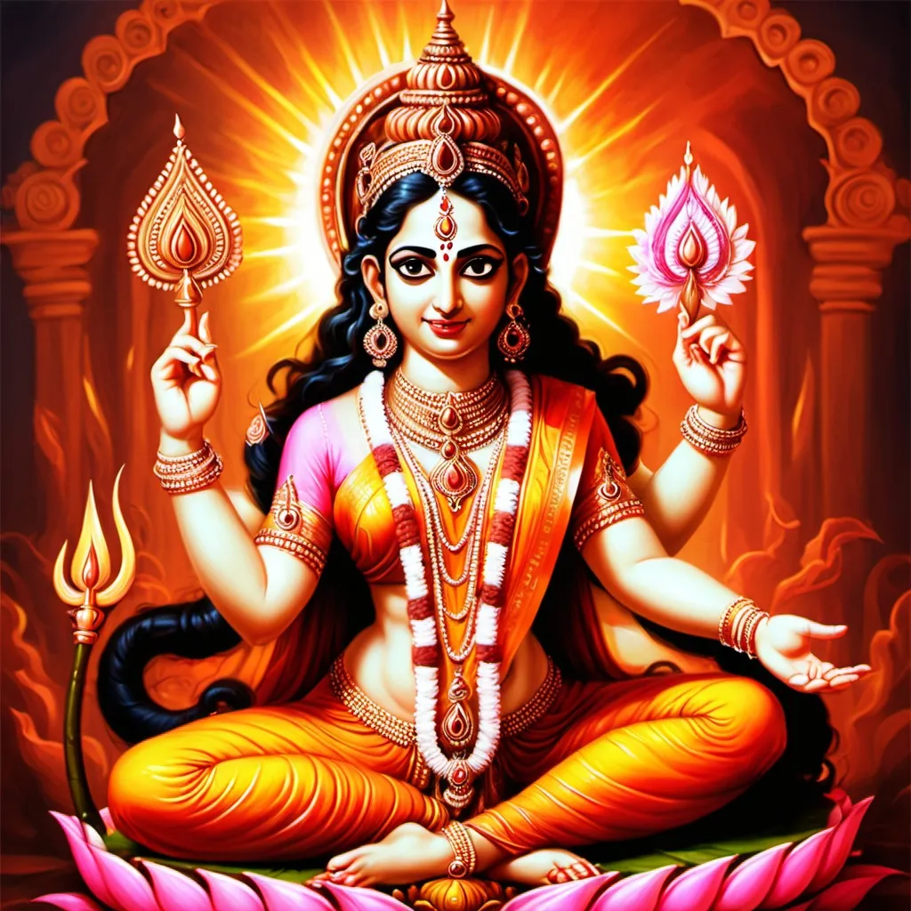 Prompt: create a image of devi sati