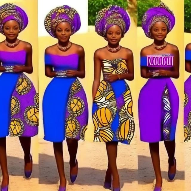 Prompt: Create beautiful african girl walking in style