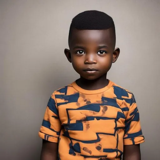 Prompt: African boy with cute haircut