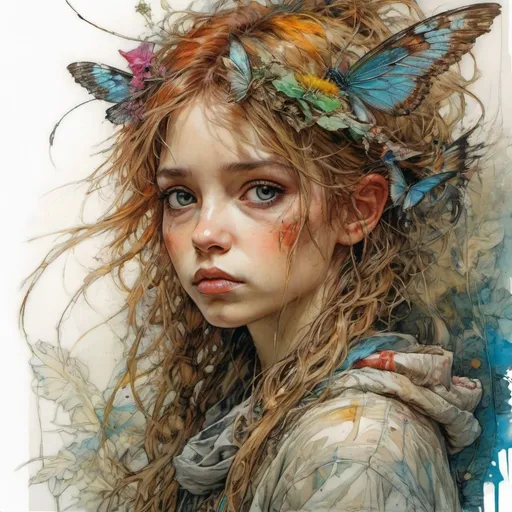 Prompt: in the style of Arthur Rackham, by Carne_Griffiths, Jean Baptiste Monge, Michael Garmash, David LaChapelle, Olivia Bee, Herman, anime style, beautiful colorful detailed Arthur Rackham style, by Carne_Griffiths, Jean Baptiste Monge, Michael Garmash, David LaChapelle, Olivia Bee, Herman, anime style, beautiful colorful detailed complex