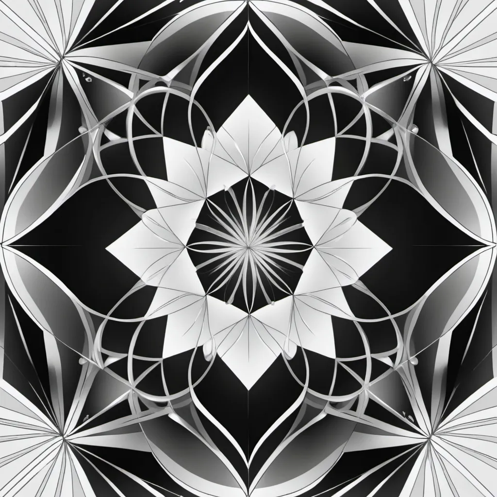 Prompt: ar 85:110 geometric patterns and shapes , coloring page, black and white, clean lines, high dof, 8k