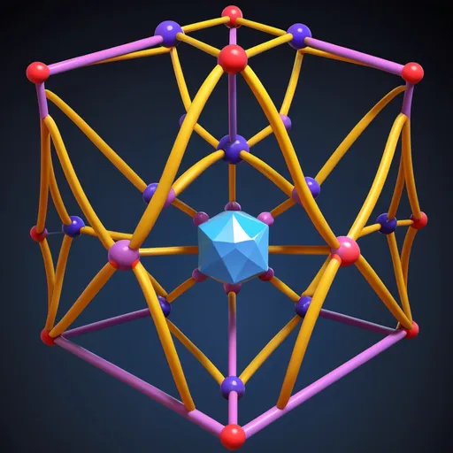 Prompt: 2D energy level diagram of the electronic configuration of the ground state and excited crystal field state of Fe2+ (3d6) ion in distorded octahedral coordination showing spin