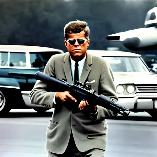 Prompt: jfk with sniper rifle

